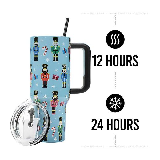 Picture of Bioworld Nutcrackers 40 oz. Stainless Steel Tumbler