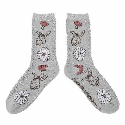 Picture of Dreamworks Shrek & Donkey Women's 2 Pair Crew Socks
