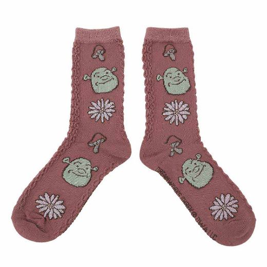 Picture of Dreamworks Shrek & Donkey Women's 2 Pair Crew Socks