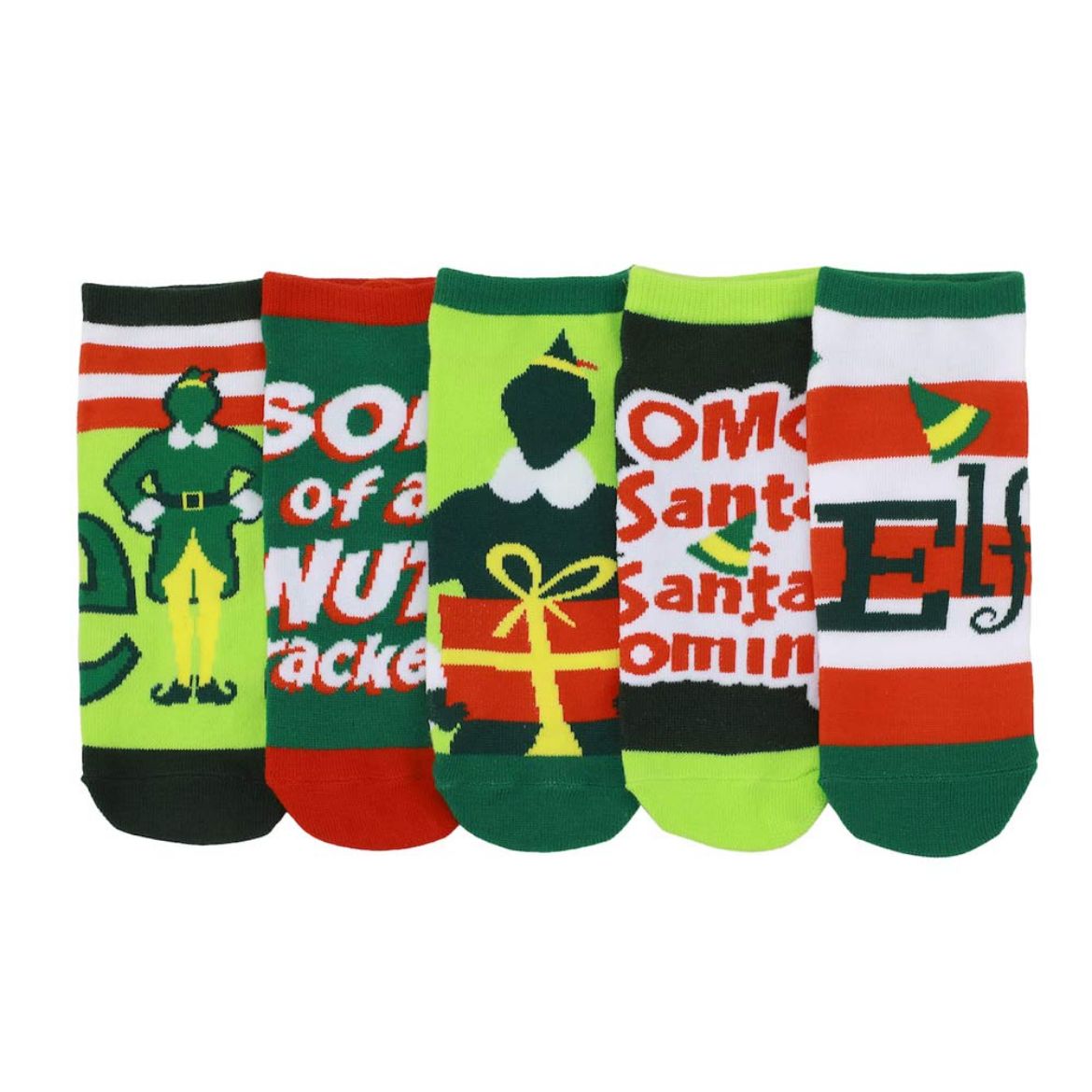 Picture of Elf Buddy 5 Pair Ankle Socks