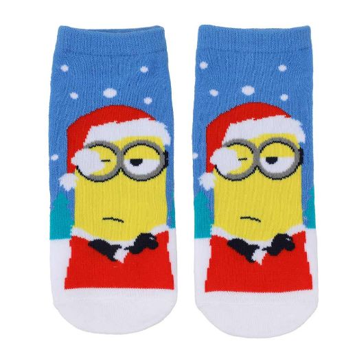 Picture of Minions Holiday 5 Pair Ankle Socks