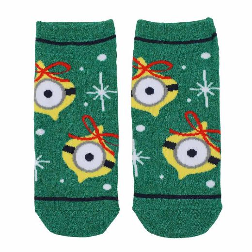 Picture of Minions Holiday 5 Pair Ankle Socks