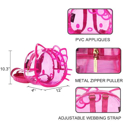 Picture of Hello Kitty Shaped Clear Mini Backpack