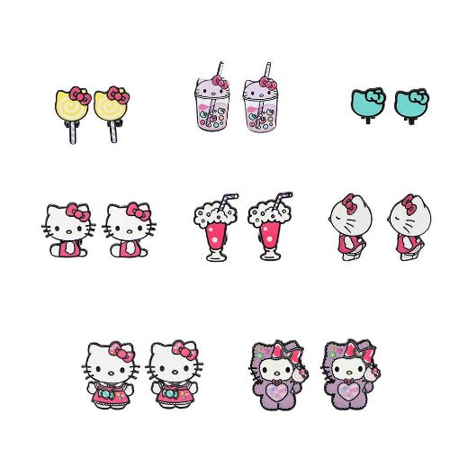 Picture of Hello Kitty Popsicle Dream 8 Pack Clip On Earring Set