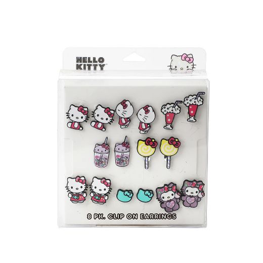 Picture of Hello Kitty Popsicle Dream 8 Pack Clip On Earring Set