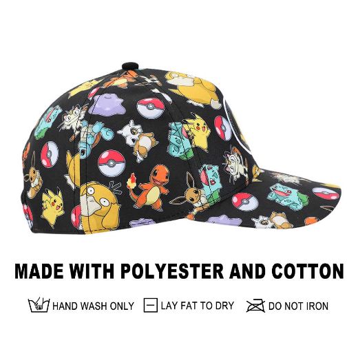 Picture of Pokemon Sublimated AOP Curved Bill Snapback