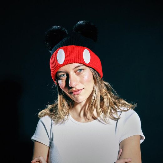 Picture of Disney Mickey Mouse Fur Ears Cuff Beanie