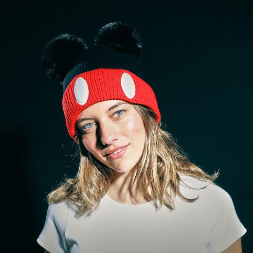 Picture of Disney Mickey Mouse Fur Ears Cuff Beanie