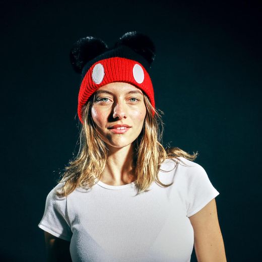 Picture of Disney Mickey Mouse Fur Ears Cuff Beanie