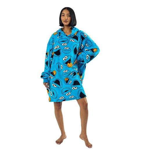 Picture of Sesame Street Cookie Monster Hoodie Blanket