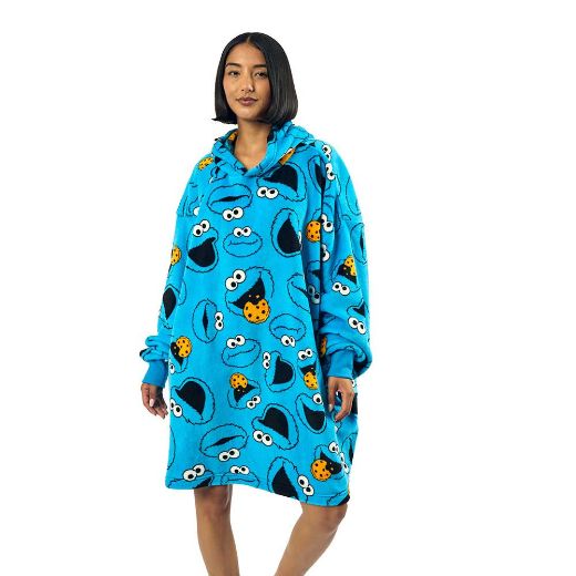 Picture of Sesame Street Cookie Monster Hoodie Blanket