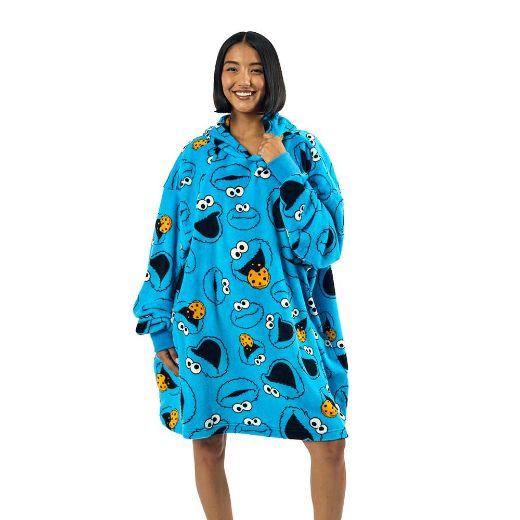 Picture of Sesame Street Cookie Monster Hoodie Blanket