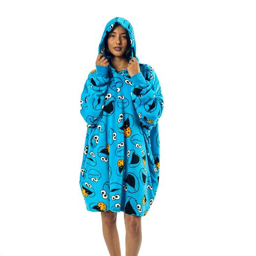 Picture of Sesame Street Cookie Monster Hoodie Blanket