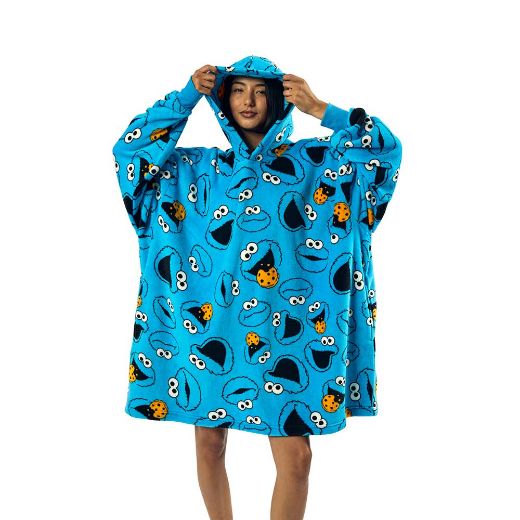Picture of Sesame Street Cookie Monster Hoodie Blanket