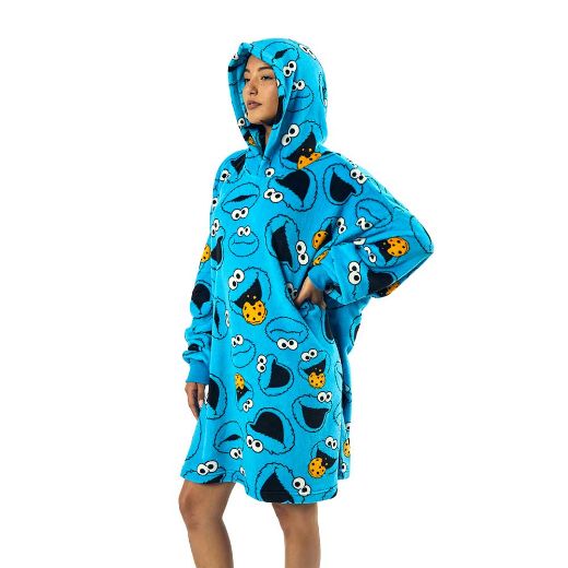 Picture of Sesame Street Cookie Monster Hoodie Blanket