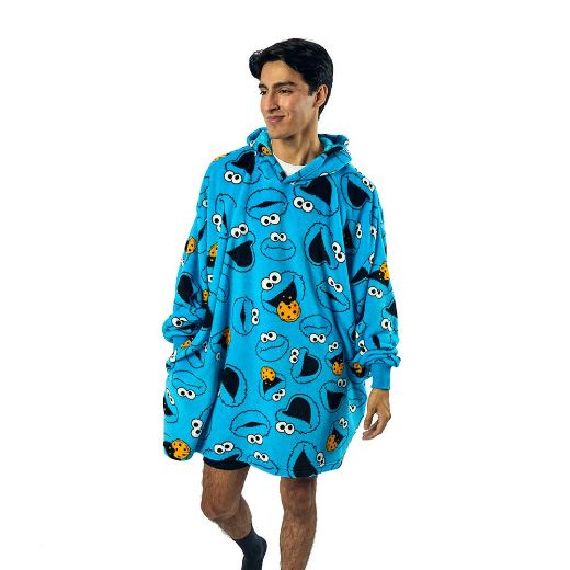 Picture of Sesame Street Cookie Monster Hoodie Blanket