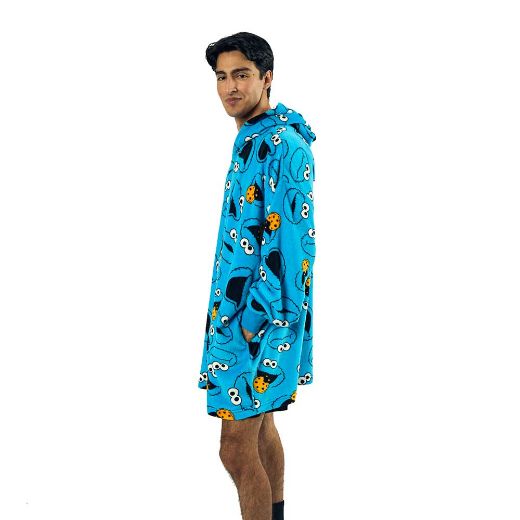Picture of Sesame Street Cookie Monster Hoodie Blanket