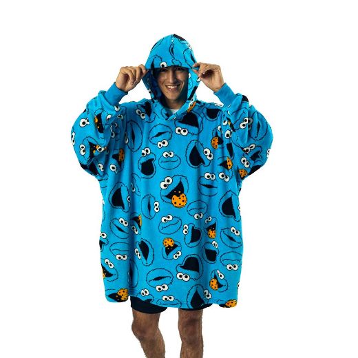 Picture of Sesame Street Cookie Monster Hoodie Blanket