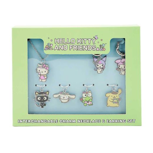 Picture of Hello Kitty & Friends Interchangeable Charm Necklace & Earring Set
