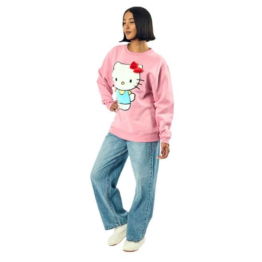 Picture of Hello Kitty Embroidered Logo Juniors Sweatshirt