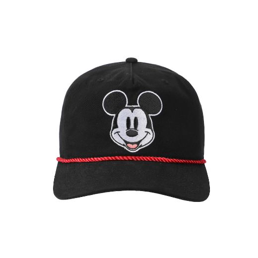 Picture of Disney Mickey Mouse Vintage Rope Pre-Curved Bill Snapback