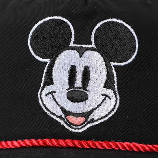 Picture of Disney Mickey Mouse Vintage Rope Pre-Curved Bill Snapback