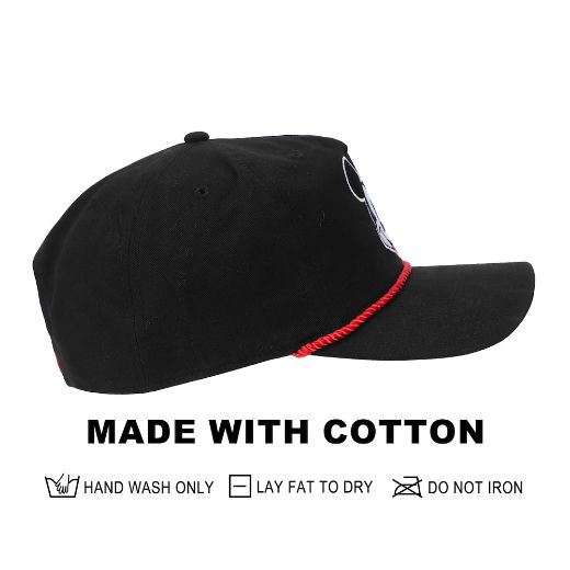 Picture of Disney Mickey Mouse Vintage Rope Pre-Curved Bill Snapback