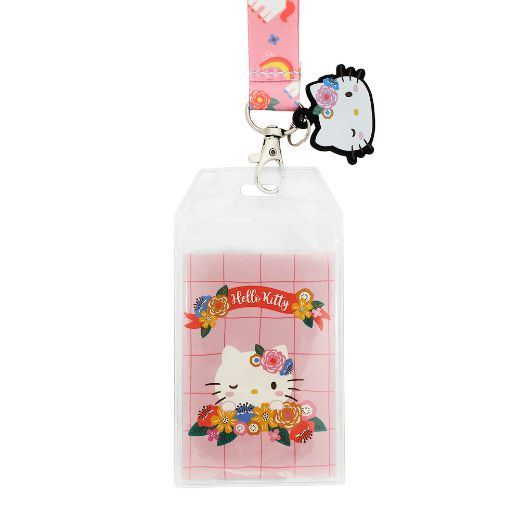 Picture of Hello Kitty Flowers Lanyard