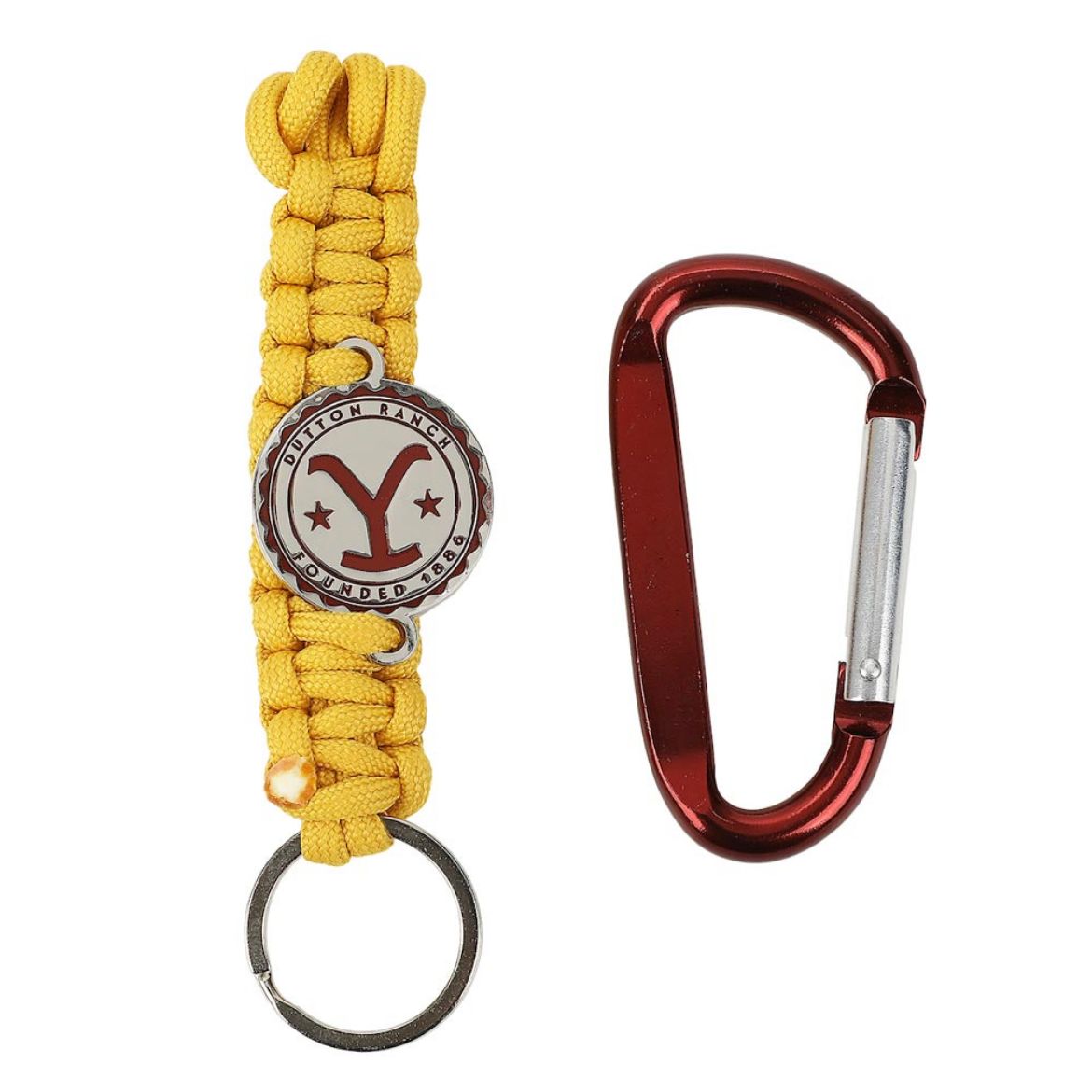 Picture of Yellowstone Woven Paracord Carabiner Keychain