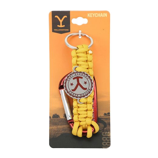 Picture of Yellowstone Woven Paracord Carabiner Keychain