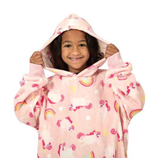 Picture of Bioworld Unicorn AOP Youth Hoodie Blanket