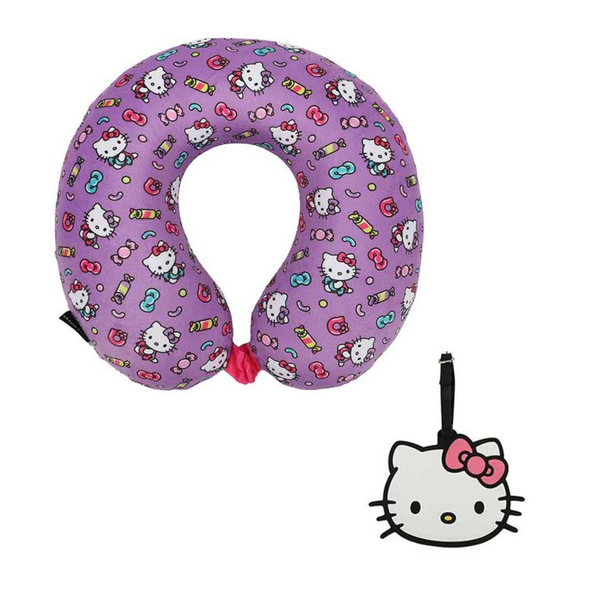 Picture of Hello Kitty Neck Pillow & Luggage Tag Travel Set