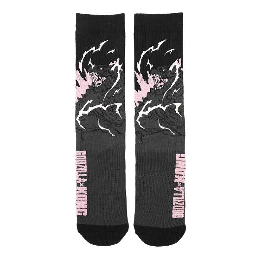 Picture of Godzilla + Kong Color Changing Crew Sock