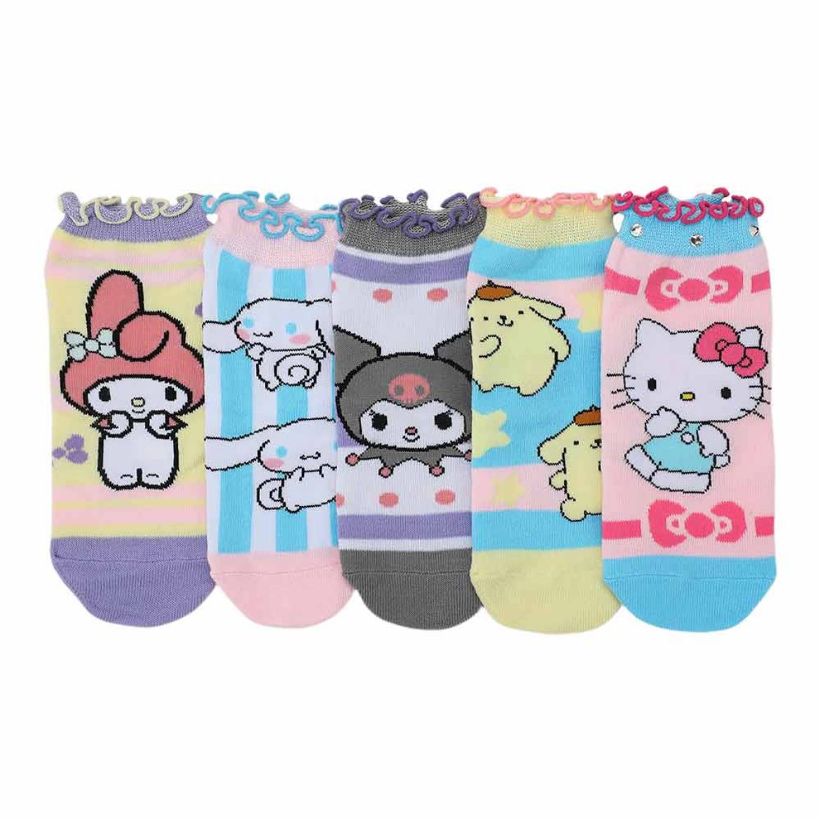 Picture of Hello Kitty & Friends 5 Pair Ankle Socks