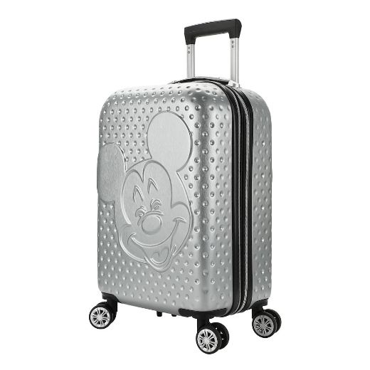 Picture of Disney Mickey Mouse Silver Embossed 20 in. Rolling Luggage