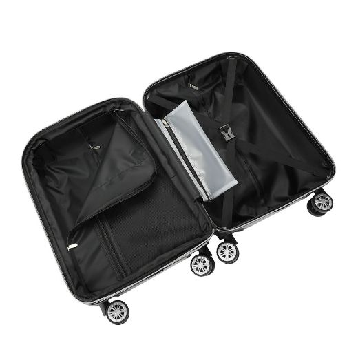 Picture of Disney Mickey Mouse Silver Embossed 20 in. Rolling Luggage
