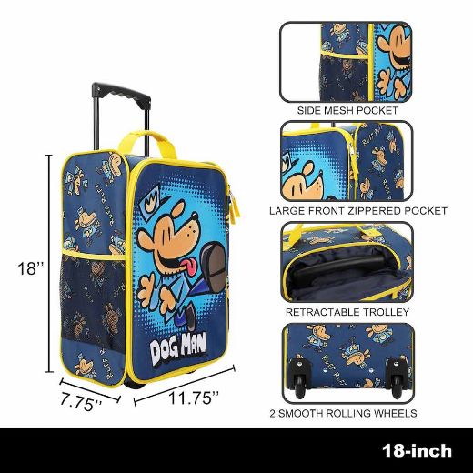 Picture of Dog Man 18 in. Soft Sided Rolling Luggage