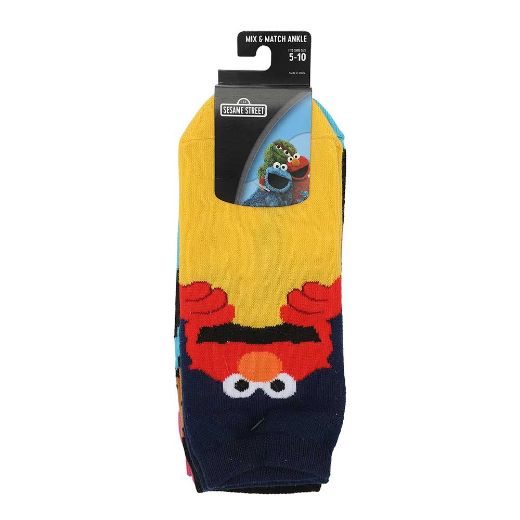 Picture of Sesame Street Character 5 Pair Ankle Socks