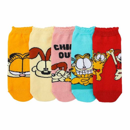 Picture of Garfield & Odie 5 Pair Ankle Socks