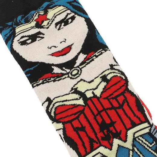 Picture of DC Comics Wonder Woman Cape Animigos 360 Character Crew Socks