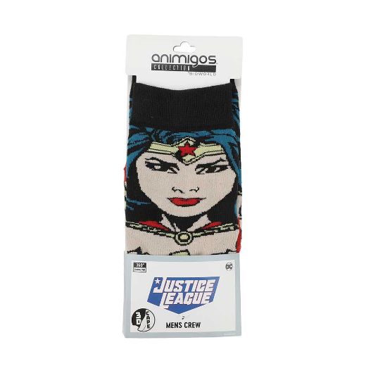 Picture of DC Comics Wonder Woman Cape Animigos 360 Character Crew Socks