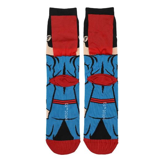 Picture of DC Comics Superman Animigos 360 Character Crew Socks