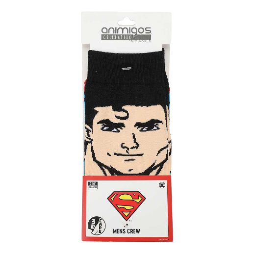 Picture of DC Comics Superman Animigos 360 Character Crew Socks