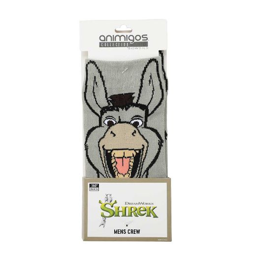 Picture of Dreamworks Donkey Animigos 360 Character Crew Socks