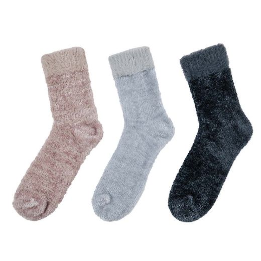 Picture of Bioworld Velvet 3 Pair Crew Socks