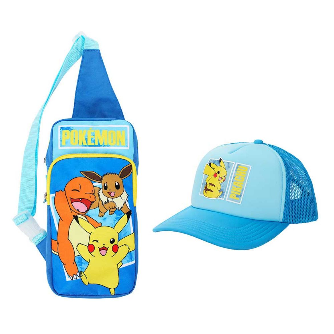 Picture of Pokemon Youth Sling Bag & Trucker Hat Set
