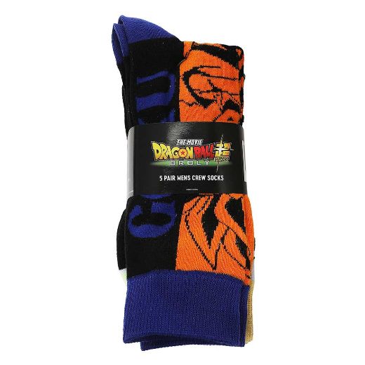 Picture of Dragonball Z Super 5 Pair Crew Socks
