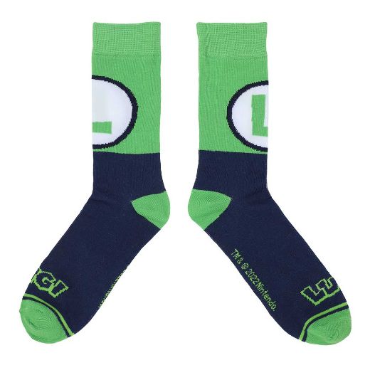 Picture of Super Mario Icons 5 Pair Crew Socks