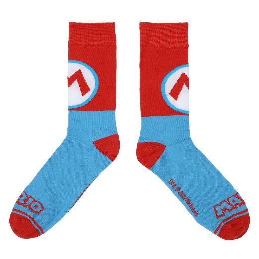 Picture of Super Mario Icons 5 Pair Crew Socks