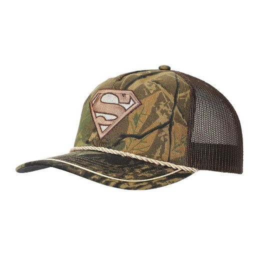 Picture of DC Comics Superman Camo Vintage Rope Trucker